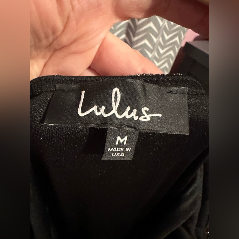 Lulus | Call to Attention Multi Metallic Camo Print Culotte Jumpsuit, size M - Picture 9 of 9